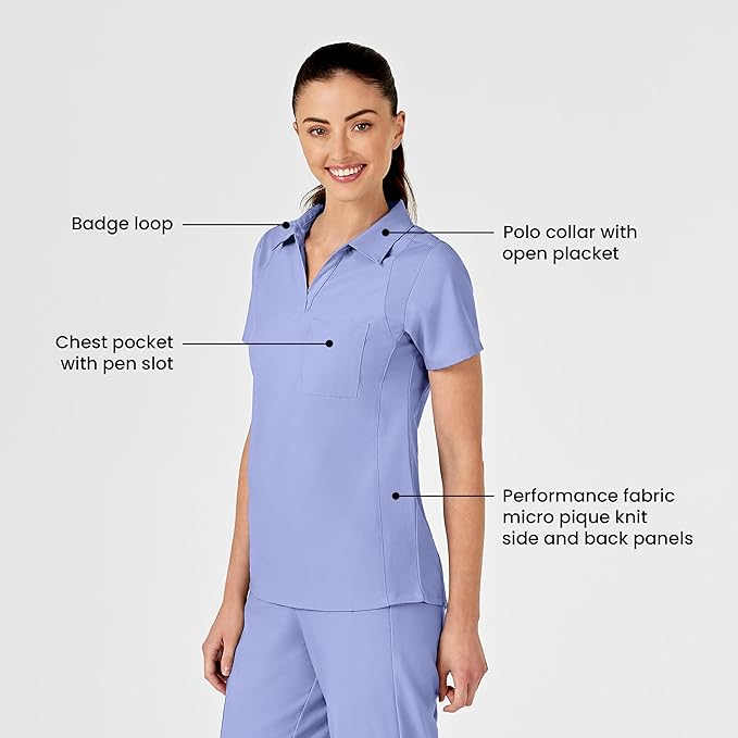 WonderWink Women's Collar Top