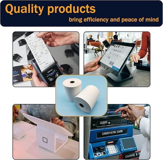 (10 Rolls) 3 18 x 230 Thermal Paper Rolls, BPA Free Thermal Receipt Paper Rolls, 3.125 inch Wide and 230 ft Long Per Thermal Paper Receipt Roll