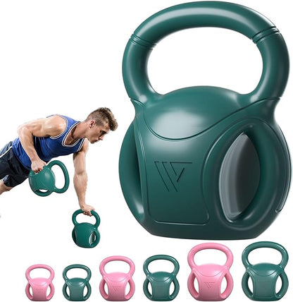RUNWE 3 Handle Kettlebells Weight - Weight for Women Options 5, 10, 15 and 20 LB for Russian Twists AB Exercise, Weightlifting and Core Fitness Exercise Home Gym Single in Sold