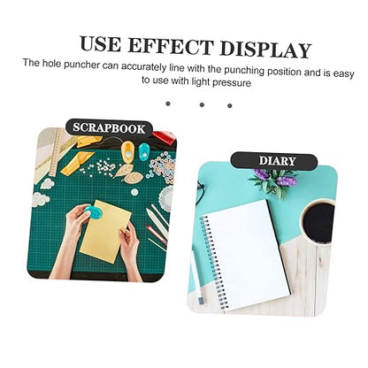 Portable Single Hole Puncher for Loose Leaf Pages Compact Handheld Hole Punch for DIY Crafts Office Use and Scrapbooking Durable and Easy to Carry for Home and School