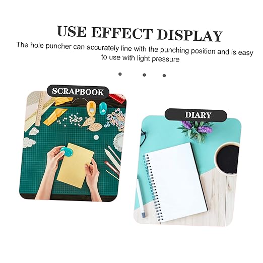 Portable Single Hole Puncher for Loose Leaf Pages Compact Handheld Hole Punch for DIY Crafts Office Use and Scrapbooking Durable and Easy to Carry for Home and School