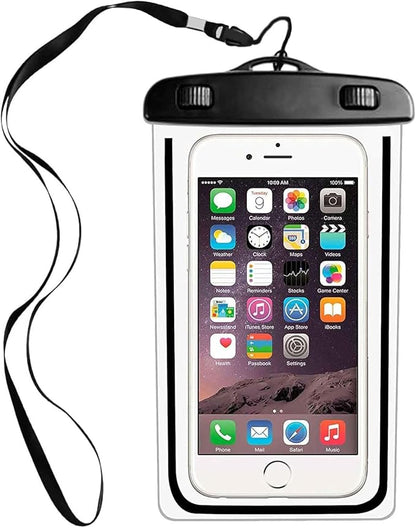 Waterproof Case Underwater Bag Compatible with TCL 30 XL/40 XL/50 XL//50 Pro/50 XL NXTPAPER, Floating Cover Touch Screen IPX8 Pouch Clear