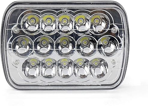Cnamid5 45W Rectangular 7x6 inch LED Headlight Replacement Headlamp 6054 H6014 H6052 H6054 Headlights