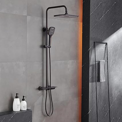Angle Simple Handheld Shower Hose Replacement, Stainless Steel Flexible Shower Head Hose Extra Long, 79 Inches, Oil Rubbed Bronze