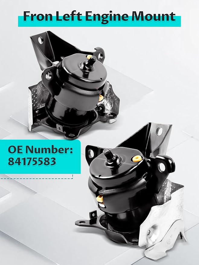 84175583 Front Left Engine Mount Compatible with 2014-2018 Sliverado Sierra 1500 V8, 2015-2020 Escalade Suburban Tahoe Motor Mounts