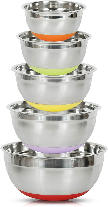 Simpli-Magic 79326 Stainless Steel Mixing Bowls, Large, 5 Piece Set