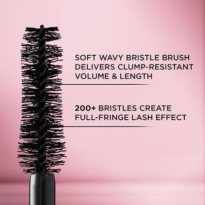 L'Oreal Paris Makeup Voluminous Lash Paradise Mascara, Voluptuous Volume, Intense Length, Feathery Soft Full Lashes, No Flaking, Smudging or Clumping, Latte Brown, 0.28 Fl Oz ( open box )