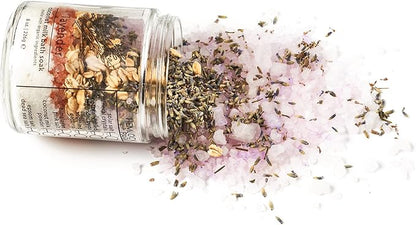 Hemlock Park Lavender Coconut Milk Bath Soak  Organic Coconut Milk, Botanicals, Dead Sea, Epsom, and Himalayan Pink Mineral Salts  9.5 oz Jar