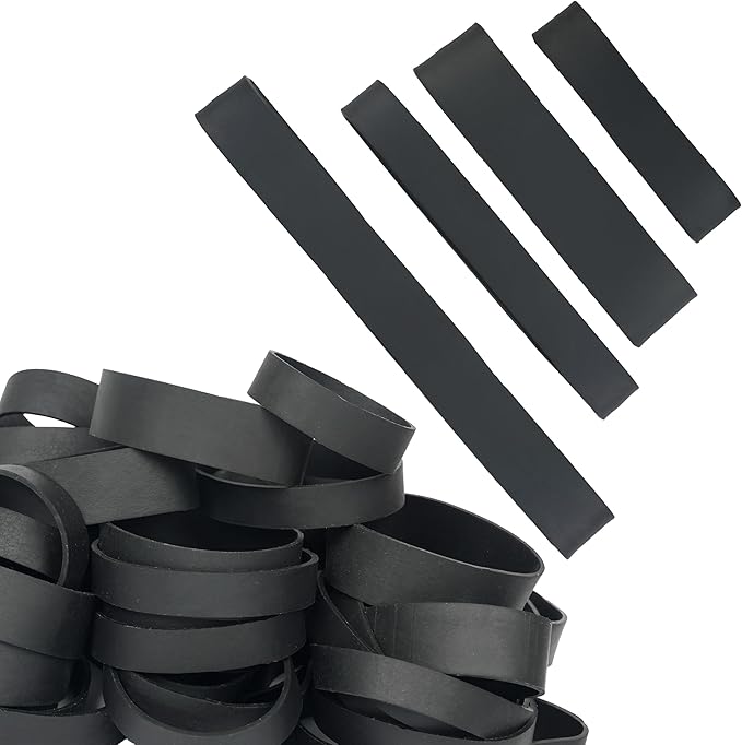 HAIDIBAO-Rubber Bands Assorted Sizes Black Mixed wide Elastic Bands for for Survival Office Supply size82,size94,size84,size105 Tactical Rubber Bands