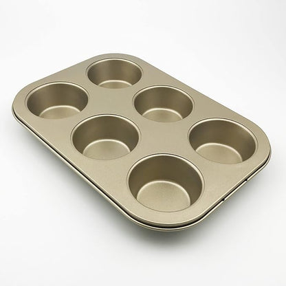 Carbon Steel Nonstick Bakeware Muffin Pan (6-Cup)