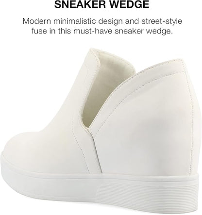 Journee Women's Cardi Sneaker Wedge.