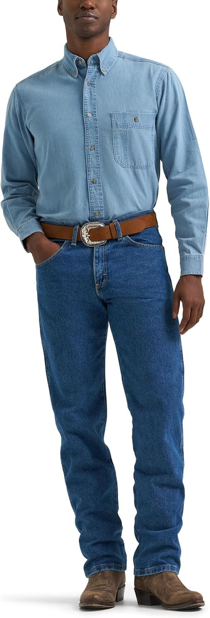 Men's Denim Button Down Shirt