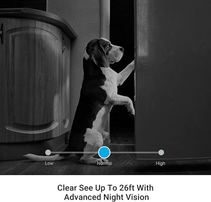 Zmodo Mini Pro, 1080P plug-in WiFi security camera, indoor smart camera with AI motion detection, pet nanny camera, night vision, 2-way audio, app of