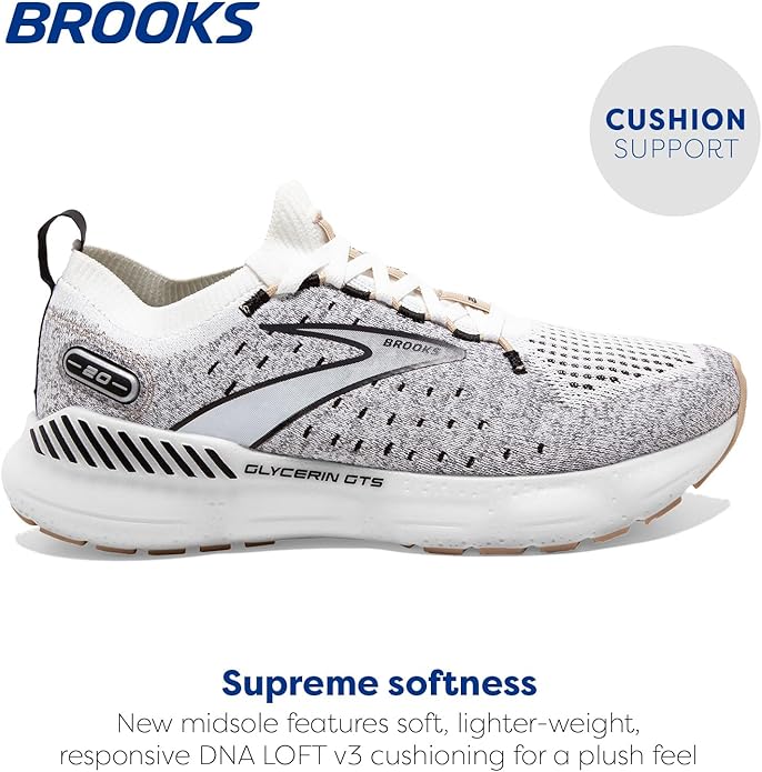 Brooks Womens Glycerin StealthFit GTS 20 Supportive Running Shoe
