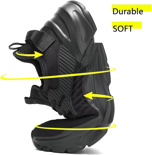 Men's Running Shoes, Non Slip, Breathable, Lightweight Fashion Sneakers, Slip Resistant Athletic Sports Walking Gym Work Shoes