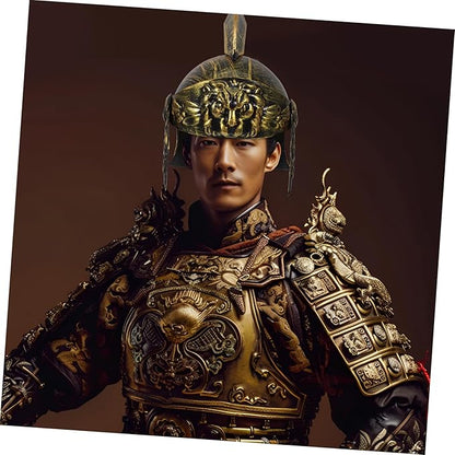 Roman Soldier Helmet for Cosplay Knight Headwear with Artistic Detailing for Halloween Costume Parties
