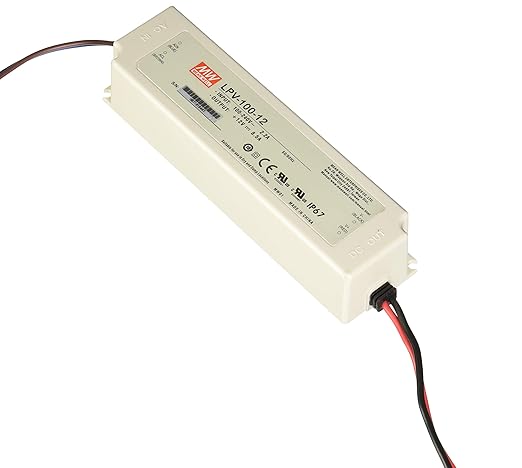 LPV-100-12 Enclosed Switching LED Power Supply 12V 8.5 Amp 102W