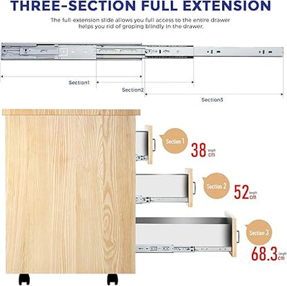 Ravinte 2 Pairs 4 Pack Full Extension Ball Bearing Drawer Slides Soft Close Drawer Slides 20 Inch Side Mount Drawer Slides Silver Drawer Rails Track