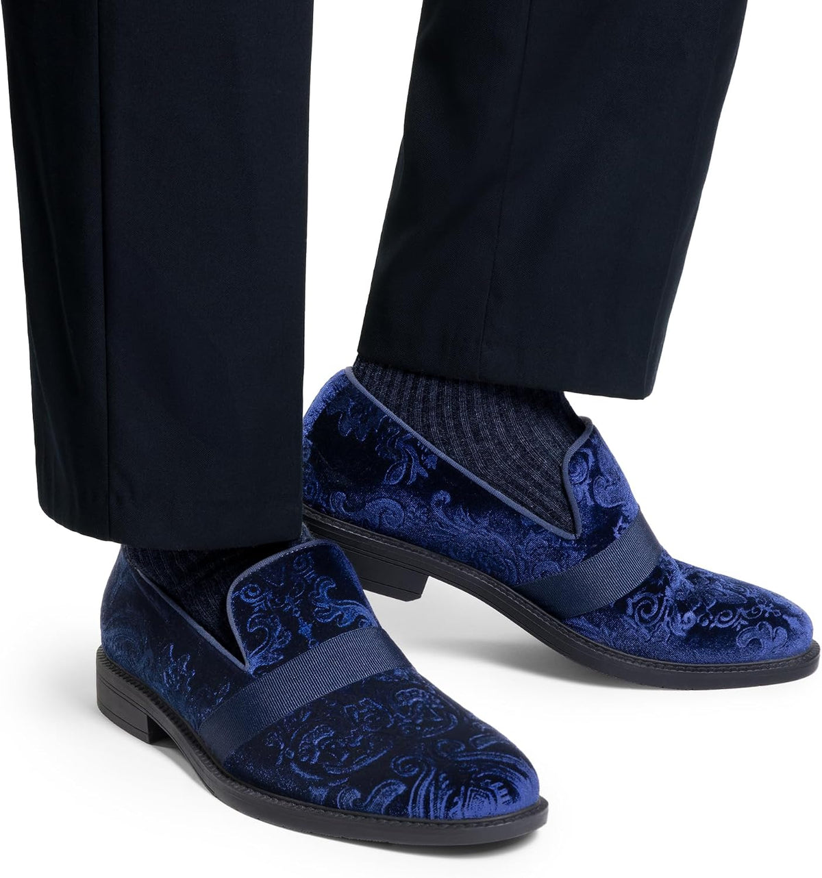Men's Patent Leather Slip-On Tuxedo Loafers
