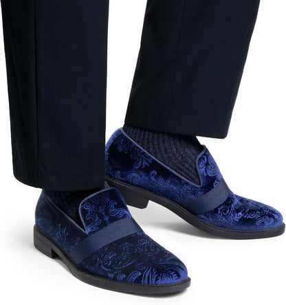 Men's Patent Leather Slip-On Tuxedo Loafers