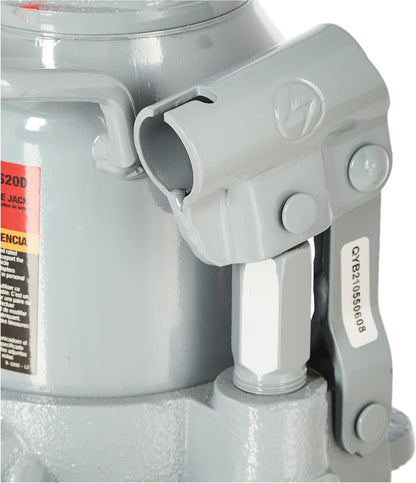 Pro-Lift B-S20D Grey Hydraulic Bottle Jack - 20 Ton Capacity