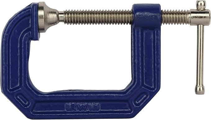 IRWIN Tools 2025101 - 1.12-inch Quick Grip C-Clamp, 1.12 inch throat depth