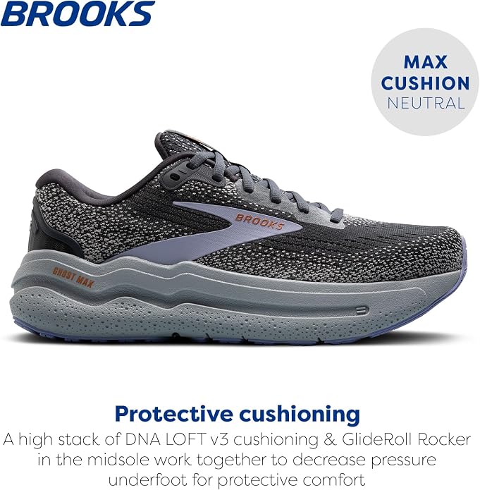 7.5 Wide Brooks Women’s Ghost Max 2 Running Shoe