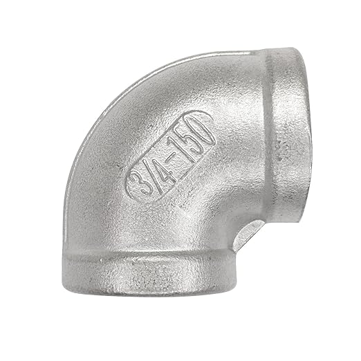 34" Female Threaded Elbow 90 Degree Elbows Angled Stainless Steel 304 Pipe Fitting NPT