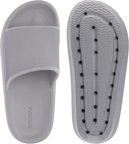 BRONAX Pillow Slippers for Women and Men  House Slides Shower Sandals  Cushioned Thick Sole