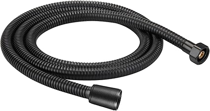 Extra Long Black Shower Hose, Kink Free Stainless Steel Shower Hose Attachment,Handheld Shower Head Hose, Shower Hose Replacement,Brass Insert  Nut for BathingCleaning (79 inches black)