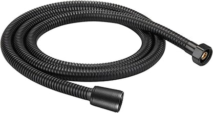 Extra Long Black Shower Hose, Kink Free Stainless Steel Shower Hose Attachment,Handheld Shower Head Hose, Shower Hose Replacement,Brass Insert  Nut for BathingCleaning (79 inches black)