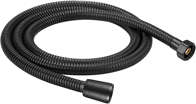 Extra Long,Kink Free Stainless Steel Black Shower Hose Attachment,Handheld Shower Head Hose, Shower Hose Replacement,Brass Insert & Nut for Bathing/Cleaning (79 inches black)