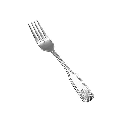 Thunder Group SLSS006 Dinner Fork, 7.68", 180 Stainless Steel, Mirror-Finish, Sea Shell, Pack of 12