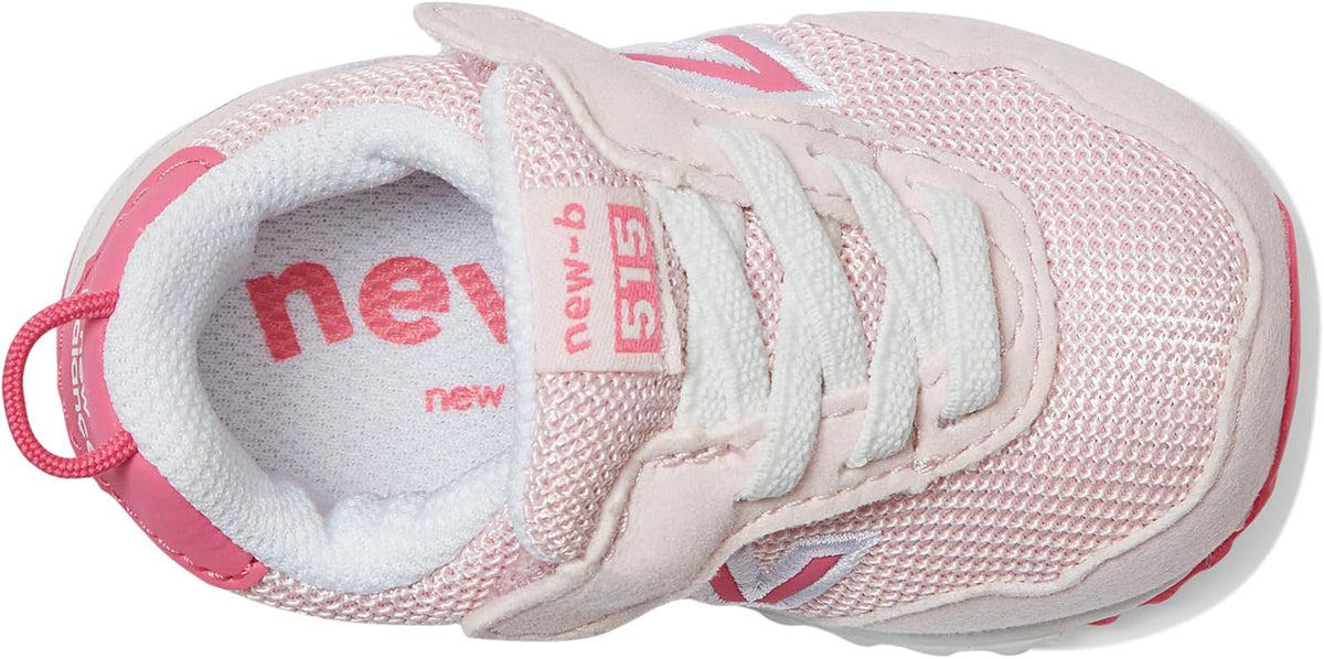 New Balance Kid's 515 V1 NEW-B Hook & Loop Sneaker, Rose Sugar/Dragon Berry, 2 M Infant