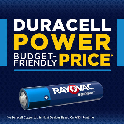Rayovac High Energy AAA Batteries (48 Pack), Alkaline Triple A Batteries