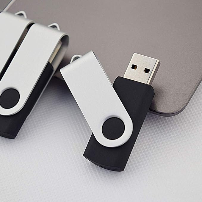 Aiibe 20pcs 8GB Flash Drives Bulk 8GB USB Flash Drive 20 Pack 8GB USB Sticks USB 2.0 Thumb Drive - Black