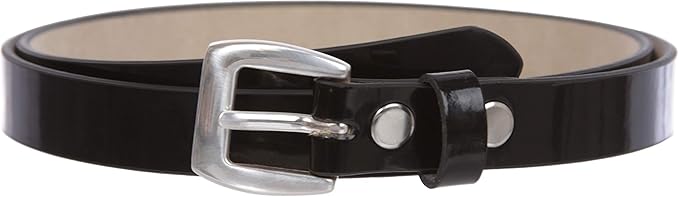 34" (19 mm) Women's Skinny Patent Non Leather Dress Belt