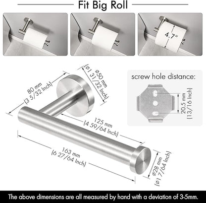 KES Toilet Paper Holder SUS304 Stainless Steel Wall Mount Screw Mounted Brushed, A2175S12-2