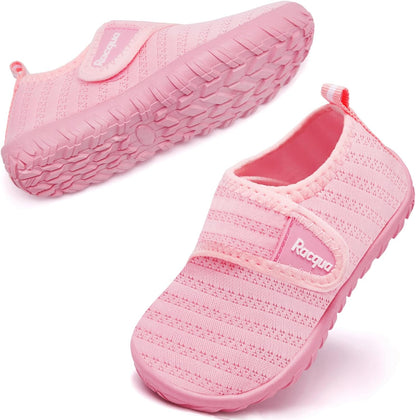 Size 27 Kids Racqua Baby Todder Water Shoes Boy's Girl's Quick Dry Barefoot Shoes Non-Slip Swim Pool Aqua Shoes(Baby/Toddler)
