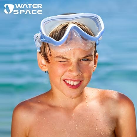 Kids Swimming Goggles Swim Mask with Nose Cover for Kids Youth 3-15, Anti-Shattered Lens UV Protection No-leak
