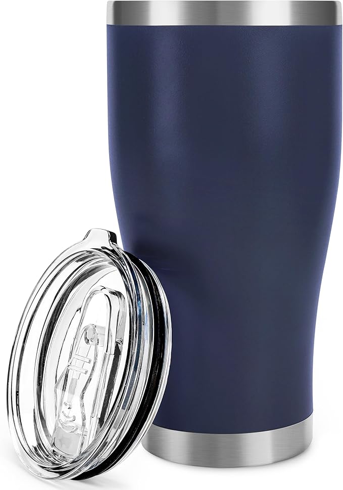 DS 30 Oz Tumbler with Lid Stainless Steel Vacuum Insulated Water Coffee Tumbler Durable Leak Proof BPA Free Ice Coffee Thermal Cup (Blue)