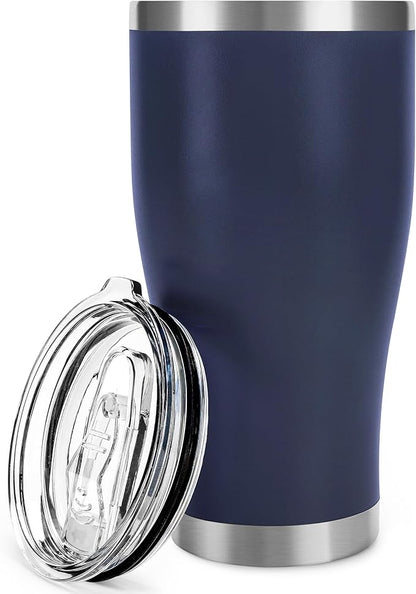 DS 30 Oz Tumbler with Lid Stainless Steel Vacuum Insulated Water Coffee Tumbler Durable Leak Proof BPA Free Ice Coffee Thermal Cup (Blue)