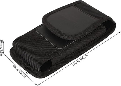 Cell Phone Purse, Nylon Belt Clip Phone Pouch with Card Slot Phone Holder Fits for 11.9cm/4.7in to 15.5cm/6.1in Smart Phones