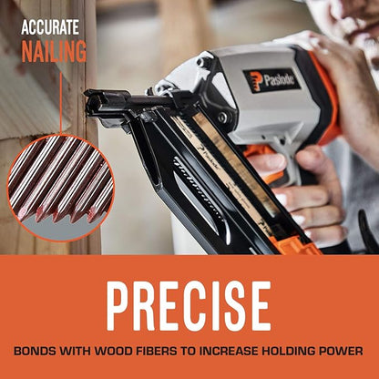 Paslode, Framing Nails, 650830, 30 Degree RounDrive Brite, 3 inch x.131 Gauge, Smooth, 2,500 per Box