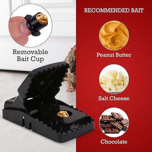 TwinTech Jaws 2-Pack Reusable Mouse Traps  Rat Trap - Extra Large, Durable, Humane Squirrel Trap for Indoor  Outdoor Use - Touch-Free Pest Control, Rat Traps Indoor for Home  Hotel