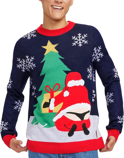 Tipsy Elves Ugly Christmas Sweaters for Men - Colorful and Funny Men's Christmas Sweaters - Hilarious Holiday Pullovers