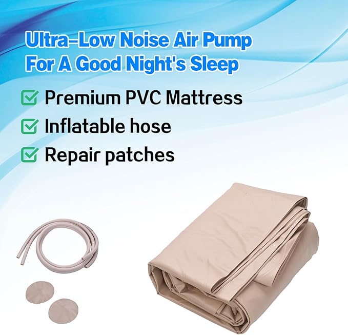 Alternate Pressure Mattress, Inflatable Mattress for Bed Sores and Pain Prevention, Heat Ulcer Resistant Cushion for Hospital Beds and Home Air Beds (Mattress Only) 94.5"x39.4"