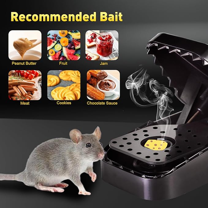 Mouse Traps 12-Pack, Indoor Outdoor Use, Small Mice Catchers for Home Indoor, Reusable Mice Trap, Quick-Set Mousetraps for House
