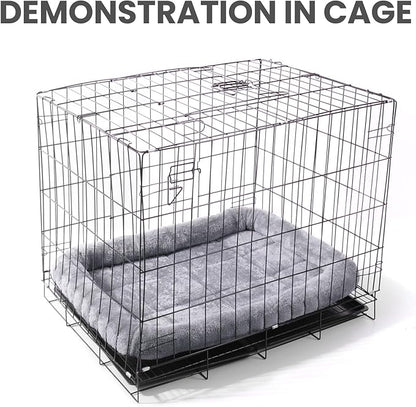 Patas Lague Bolster Dog Bed for Extra Small Dogs 16''x12'', Soft Warm Foam Pet Sofa Bed, Machine Washable Pet Cat Crate Mat for Toy Breeds, Black