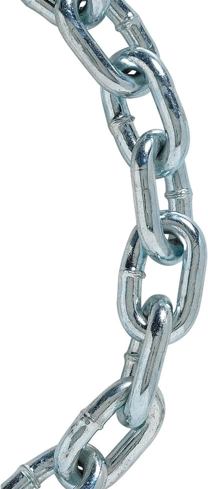 A01209 1/4 by 10-Feet Grade 30 Proof Coil Chain, Electro Galvanized, Zinc Plated